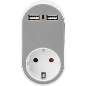 Digitus DA-70617 Universele stekkeradapter, 2 x USB-A