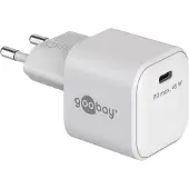 Goobay thuislader met 1 USB-C PD poort | GaN | 45W | wit