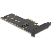 DeLOCK PCI Express x4 Card to 1 x internal NVMe M.2 Key M with heat sink and RGB LED illumination - Low Profile Form Factor
