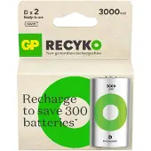 GP ReCyko Oplaadbare D batterij (mono) NiMH 3000 mAh 1.2 V 2 stuk(s)