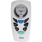 Faro afstandbed-kit deluxe voor plafondventilatoren FERNBEDIENUNG, wit / opaal, Kunststof, Design