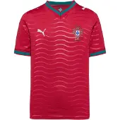 Puma Functioneel shirt 'Portugal 2026' jade groen / vuurrood / zwart / wit