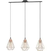 Eglo hanglamp Tarbes 3x17,5cm koper