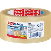TESA Verpakkingstape Laag Geluidsniveau tesapack Ultra Strong Transparant 50 mm (B) x 66 m (L) PVC (Polyvinylchloride)