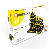 Hubelino Knikkerbaan Bouwset Zwart/geel 214-delig