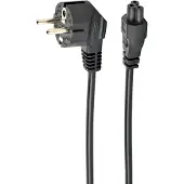 Cablexpert C5 (recht) - CEE 7/7 (haaks) stroomkabel - 3x 0,75mm / zwart - 1 meter