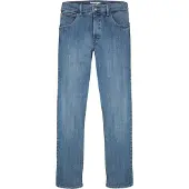 Wrangler - Jeans voor heren - Regular fit - Rood, kabelmodel - Mid stone kleur