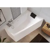 Riho Still Smart Plug&Play Halfvrijstaand Hoekbad 170x110cm - Rechts - Acryl - Baden, Halfvrijstaande Baden - 8714148581568