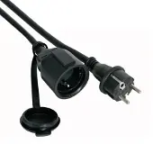 Perel Verlengkabel buiten - Rubber - Verlengsnoer - IP44 waterdicht - 5 mete