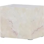 Ebuy24 York bijzettafel, wit, nachtkastje beige.