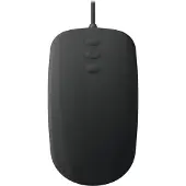 Cherry Active Key AK-PMH3 Medische Muis, Zwart Bedrade hygiënische muis met 3-knops scrollfunctie voor glanzende oppervlakken