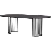 Venture Home Hamneskär eetkamertafel 110x220cm zwart.