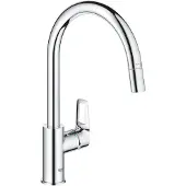 GROHE GroheBauLoopkeukenmengkraan c-uitloop uittrekbare mousseur 30543000