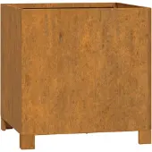 vidaXL Plantenbak met poten roestig 40x40x40 cm cortenstaal