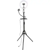StudioKing LED Vlog Set SK-K190 w/ Ring Lamp and Mic. Holder