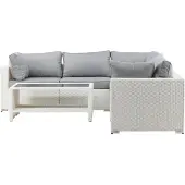 Ebuy24 Amazon loungeset 2 delen grijs,wit.