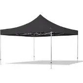 TOOLPORT 4x4 m Easy up partytent, PROFESSIONAL alu 40mm, zwart