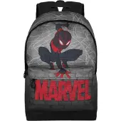 KARACTERMANIA Rugzak 'Spiderman Spin-Fan Hs 2.2 ' grijs / donkerrood / zwart / wit