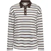 JDY Shirt 'JDYLine' pastelblauw / donkerbruin / pastelgroen