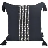 Gek op kussens! Sierkussen boho kaya black | 40 x 40 cm | katoen