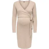 ONLY Maternity Gebreide jurk 'OLMLOLA' beige