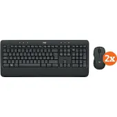 Logitech MK545 Draadloze Toetsenbord en Muis QWERTY 2-Pack