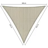 Shadow Comfort driehoek 3x3x3m Sahara Sand