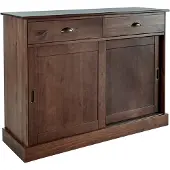 Loft 24 Dressoir Schröder Commode, 2 schuifdeuren, 2 lades, van massief dennenhout