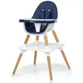 Milly Mally Malmo 2-in-1 kinderstoel navy - Voedingsstoel