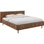 Goossens Bedframe Adel, 160 x 200 cm Hout Teak blank was