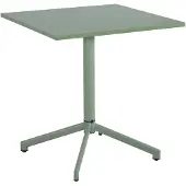 Sweeek - Opklapbare vierkante bistro tuintafel staal 2 zitplaatsen 70 cm - chiara