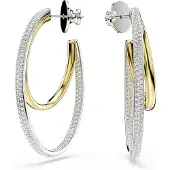 Swarovski Oorbellen goud / zilver / transparant