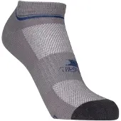 Trespass Unisex Volwassenen Isolate Coolmax Trainer Sok (Pakket van 2) (Platina/Donkergrijs)