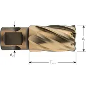Rotec HSS-XE Kernboor GOLD-LINE, universeel 19, ø28x30 - 5372800