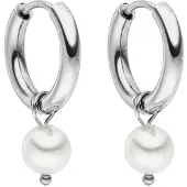 Purelei Oorbellen 'Diligence' zilver / parelwit