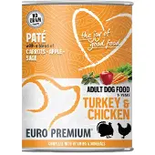 Euro Premium Paté Adult Hondenvoer Nat Turkey & Chicken 400 Gr