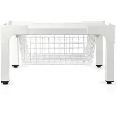 Nedis Verhoger voor Wasmachine en Wasdroger | Draadmand | 200 kg | Wit | 1 stuks - WAST140WT WAST140WT