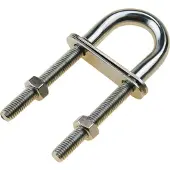Goldenship M12 U Bolt Inox 5 Units Zilver 12 mm