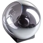 Eth Orb tafellamp 1x E27 smoke glas 35cm / zwart