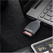 SanDisk SDDR-C731-GNANN geheugenkaartlezer USB 3.2 Gen 1 (3.1 Gen 1) Type-A Zwart