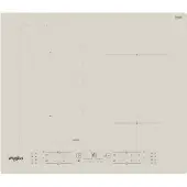 Whirlpool WLB6860NE/S, Zilver, Inbouw, Inductiekookplaat met zones, Keramisch, 4 zones