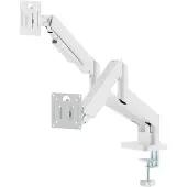 Gembird Full-motion dubbele monitorarm met gasveer, 17â-32'', wit