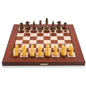 Millennium 2000 Elektrisch schaakbord van echt hout, model Supreme T2