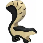 Gollnest & Kiesel Wildernis - Stinkdier - 9X2X11Cm - Houten Figuur - Handgemaakt