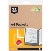 3L zelfklevende insteektas met opening aan korte zijde A4 (10 stuks)