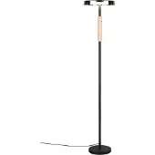 TRIO LED-vloerlamp Celeste, dimbaar, zwart, Woon-/ Eetkamer, metaal, Modern, LED vloerlamp