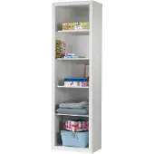 Molecule Robin bibliotheek wit mdf massief grenen met verstelbare legplanken