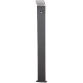 LUCANDE LED tuinpadverlichting Nevio, sensor, 100cm, antraciet NEVIO, zwart, Aluminium, Modern