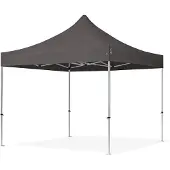TOOLPORT 3x3 m Easy up partytent, PROFESSIONAL alu 40mm, donkergrijs