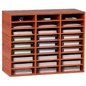 Vevor Houten literatuurorganizer met 27 compartimenten